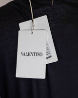 Valentino Black T-shirt With Necklace - new with tags