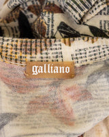 John Galliano Newspaper Cardigan