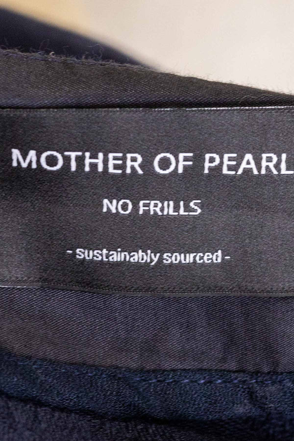 Mother Of Pearl Fringe Skirt In Navy