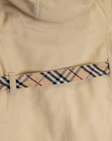 Burberry Jacket With Monogram Belt and Fur
