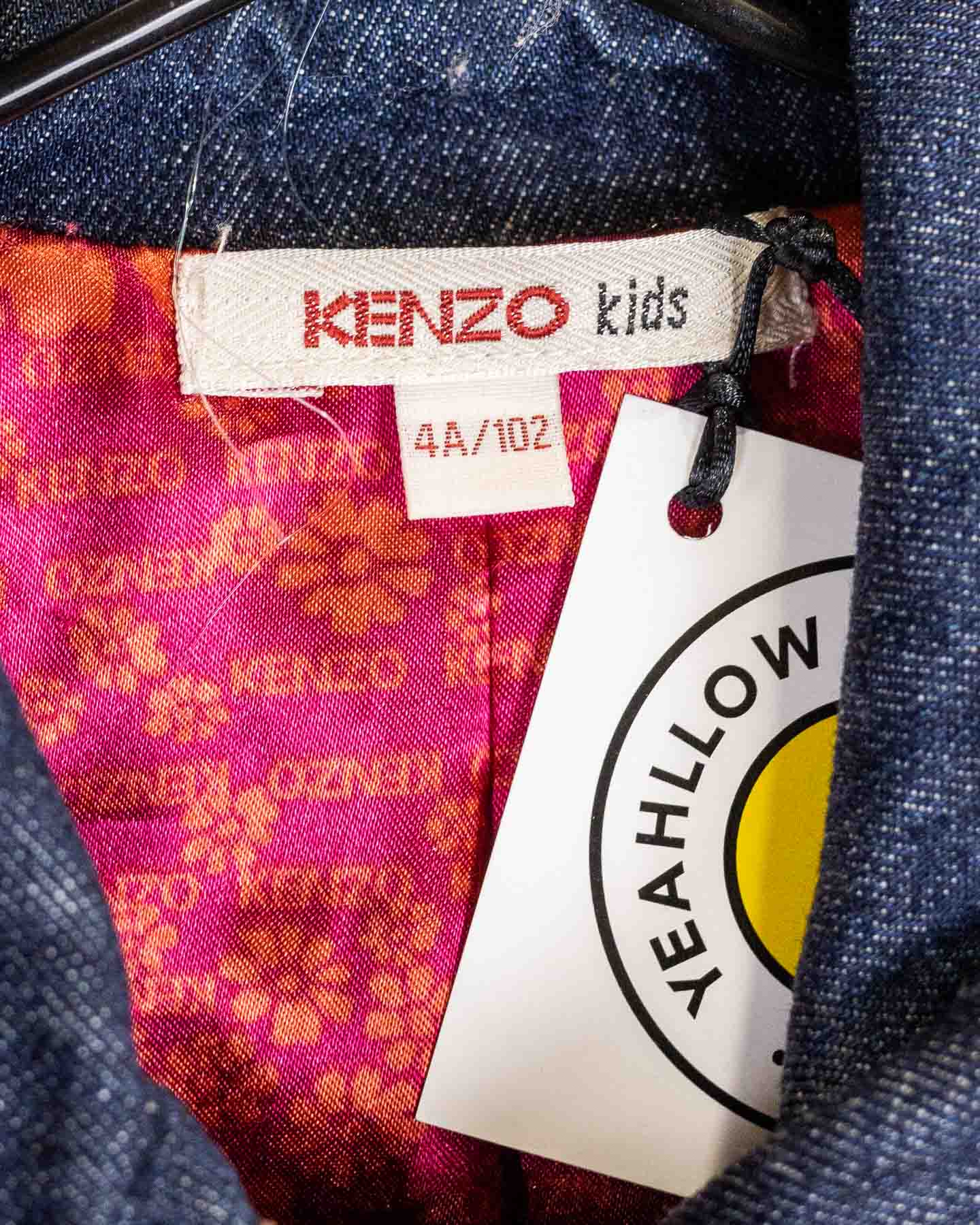 Kenzo Veste en jean à fleurs brodées 