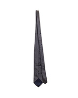 Burberrys Grey Tie With Polka Dots
