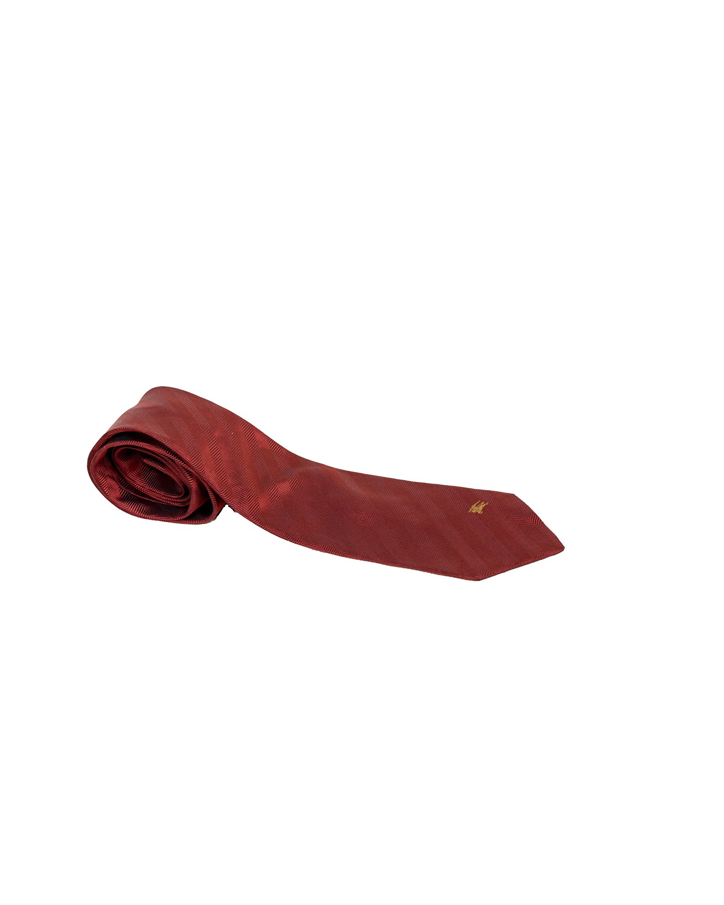 Burberrys Cravate Rouge À Rayures 