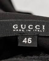 Gucci Black Cut-Out Dress In Silk