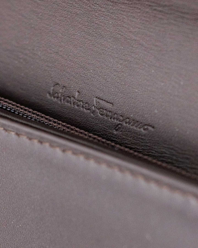 Salvatore Ferragamo Brown Leather Wallet