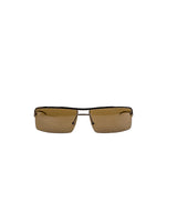 Óculos de Sol Gucci Marrons Retangulares - Com Caixa Original 