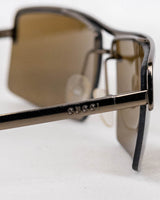 Gucci Brown Rectangle Sunglasses -With Original Box