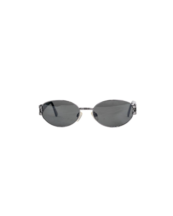 Óculos de sol preto Yves Saint Laurent armação oval 