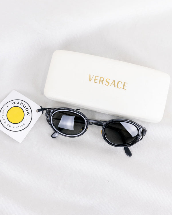 Gianni Versace Round Frame Medusa Sunglasses -With Box