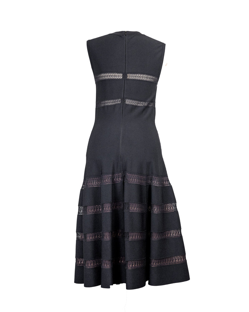 Alaia Paris Black Dress With Lace
