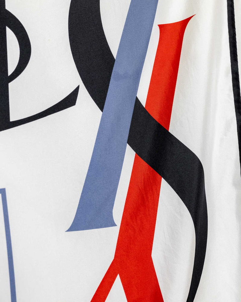 Yves Saint Laurent France 98 Scarf In Silk
