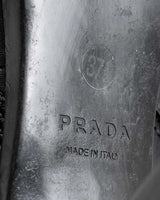 Prada Knee-High Leather Boots In Black- Size 37.5
