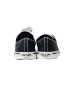 Prada Canvas Sneakers In Black And White- Size 37