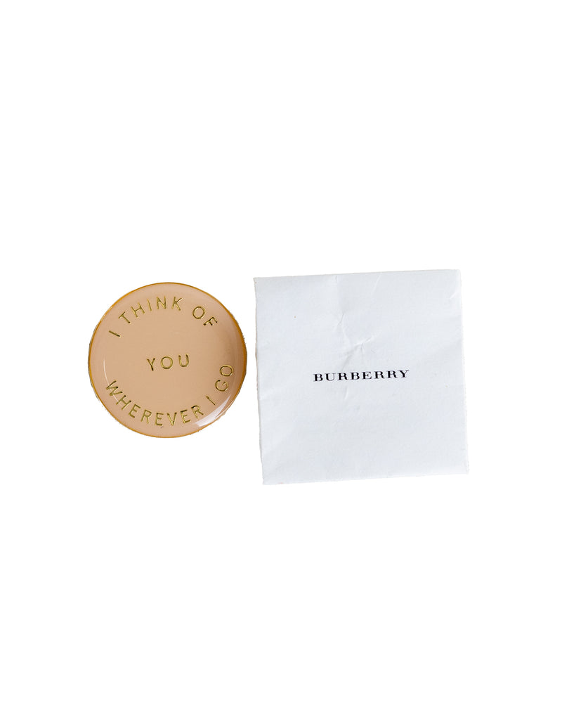 Burberry Pink and Golden Pin