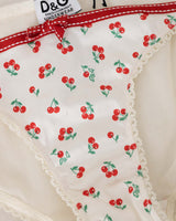 Dolce&Gabbana Cherry Mesh White Panties - M