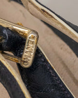 Chanel Vintage Heels In Navy- Size 38