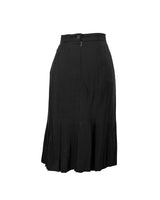 Celine Black Midi Skirt with Silk size 38 - Made in France