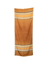 Christian Dior Brown Scarf With Stripes