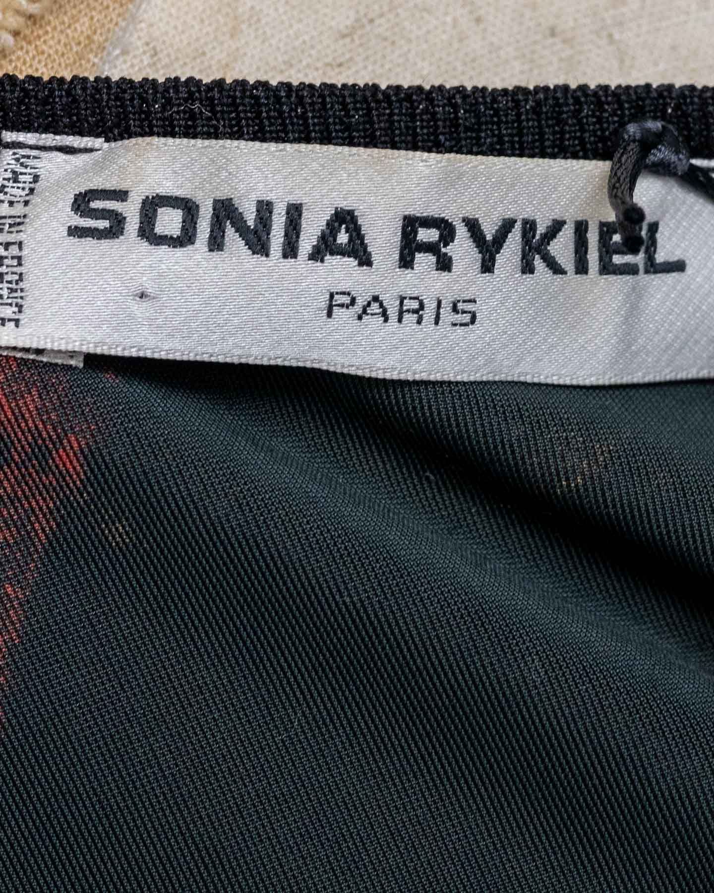 Sonia Rykiel Floral Velvet Top