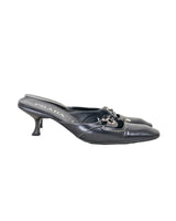 Prada Black Heels With Metallic Details - size 38