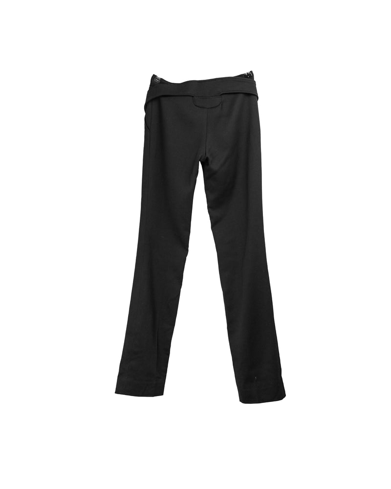 Versace Classic High Waisted Black Trousers - size 38