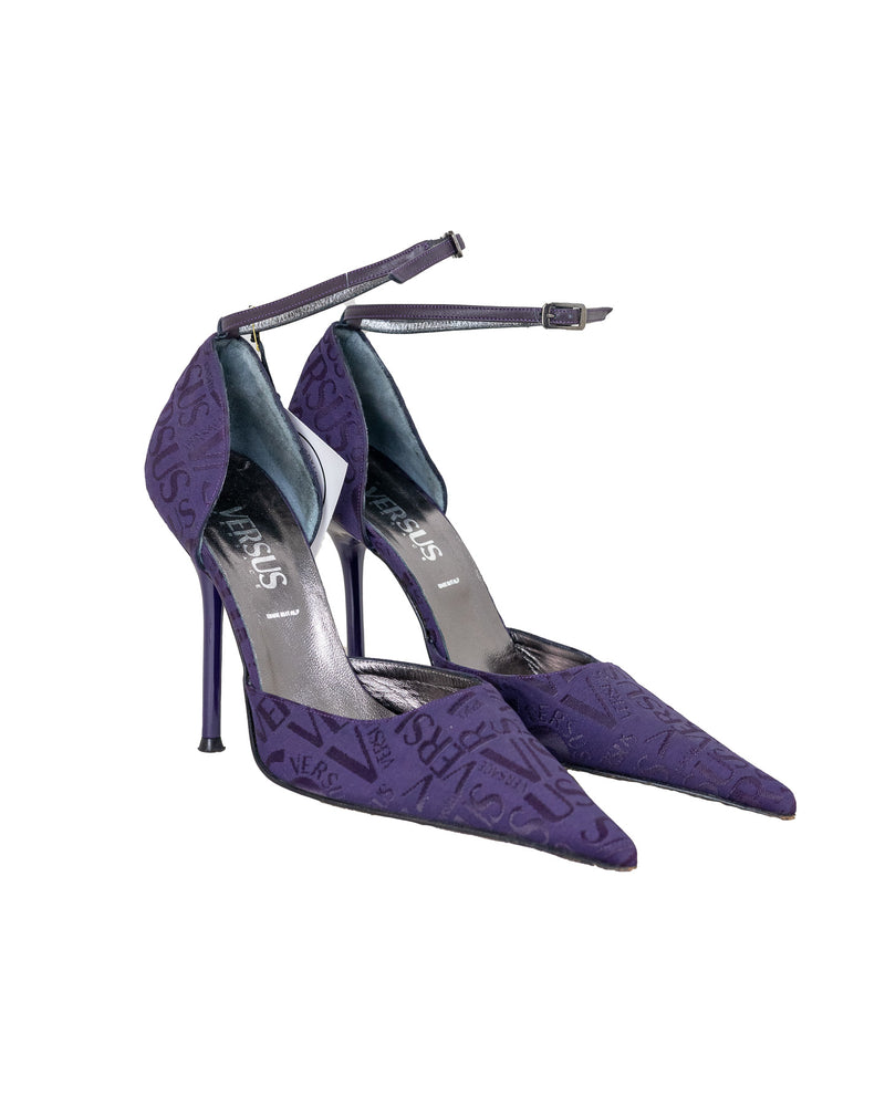 Versace Versus Monogram Purple Heels - size 39