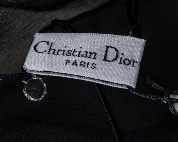 Lenço bordado vintage Christian Dior 