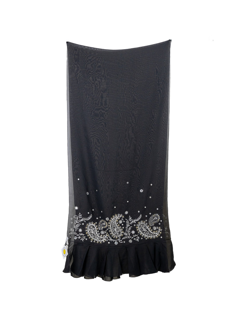 Christian Dior Vintage Embroidered Scarf