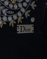 Christian Dior Vintage Embroidered Scarf