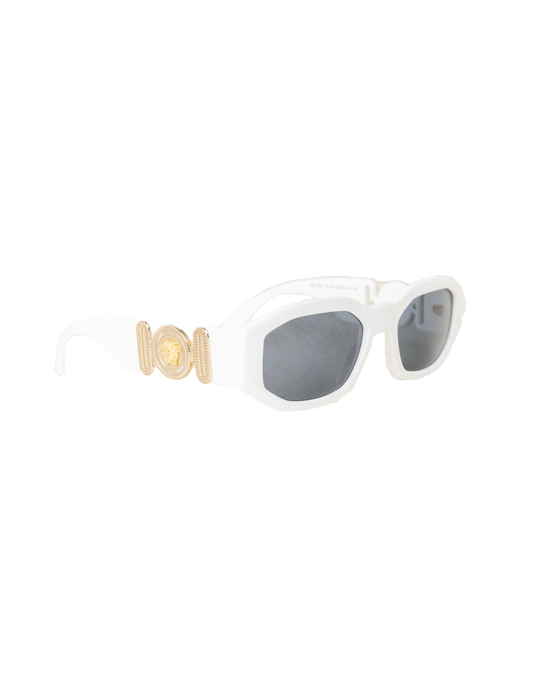 Versace Medusa White Sunglasses
