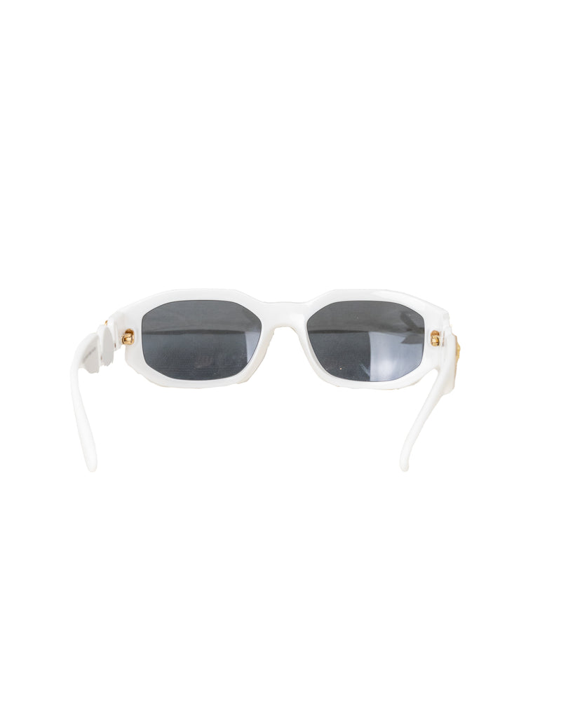 Versace Medusa White Sunglasses