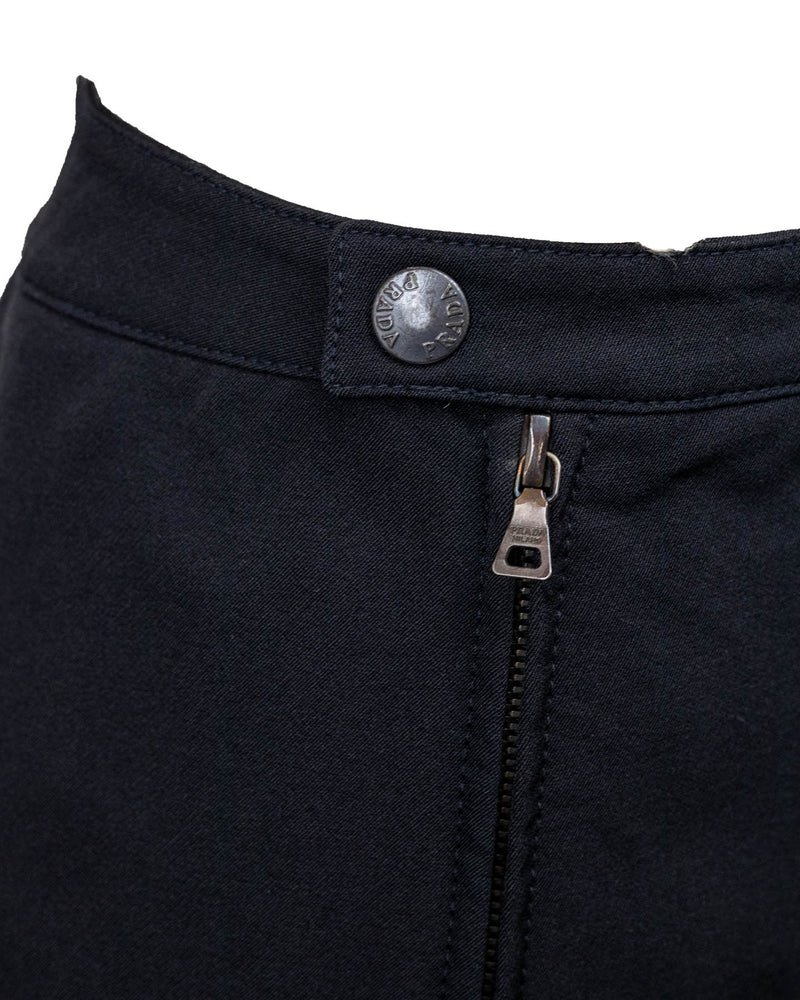 Prada Black Skirt With Zippers