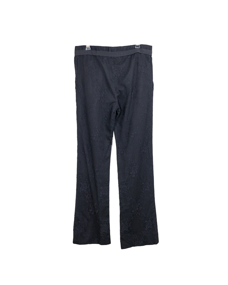 Philosophy Di Alberta Ferreti Black Lace Trousers - size 36/38