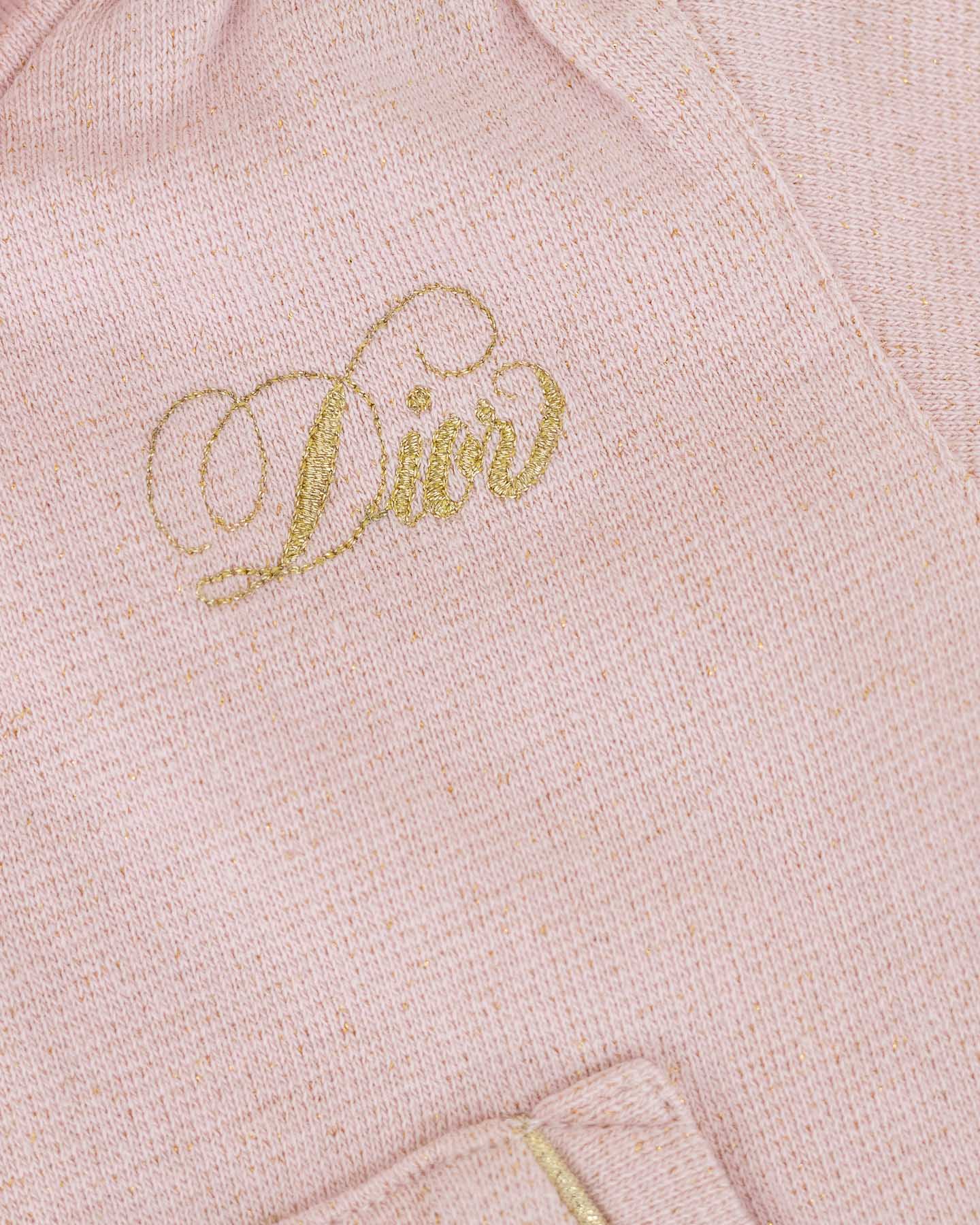 Baby Dior Jaqueta Rosa Com Logo 