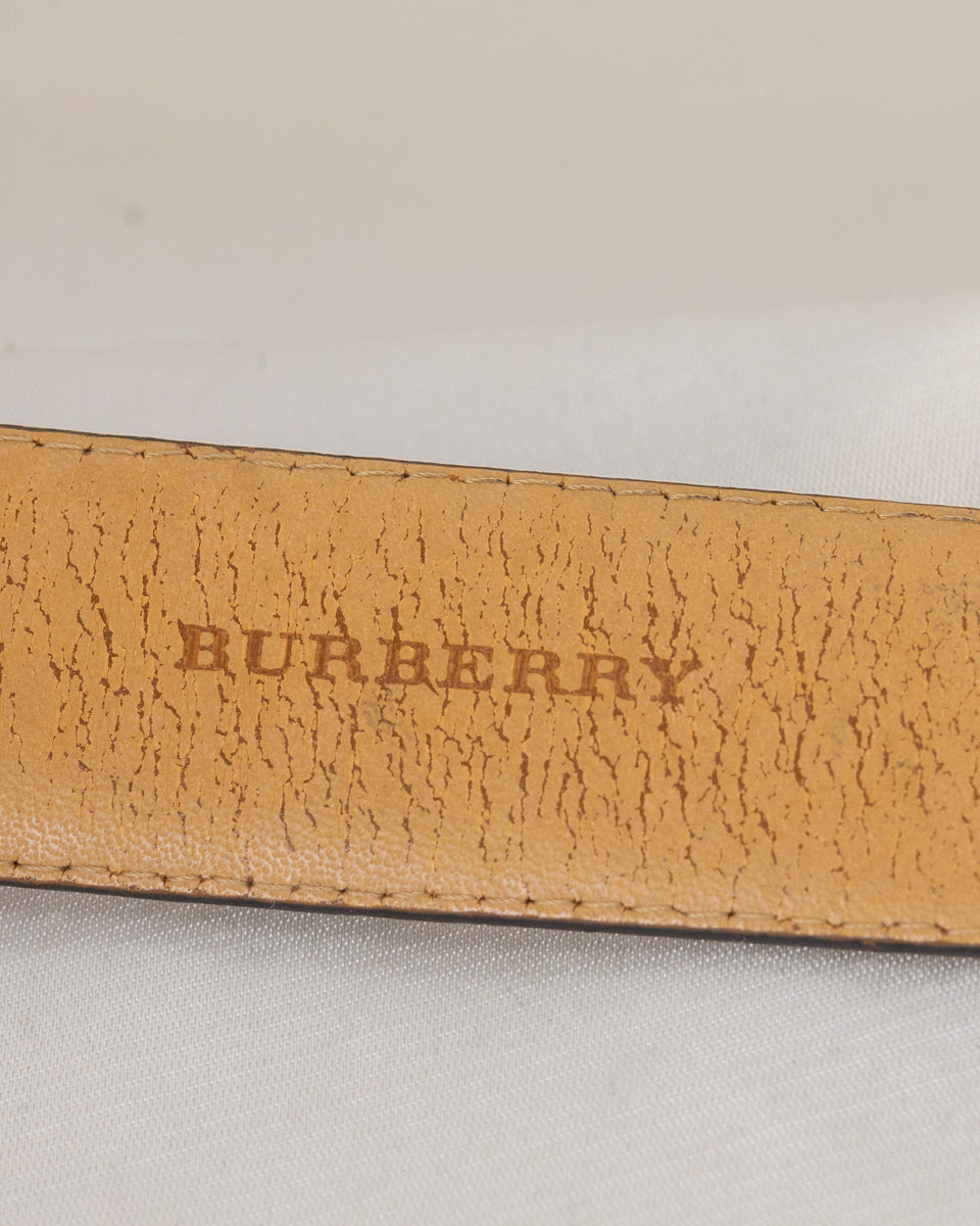 Burberry Monogram Metallic Belt