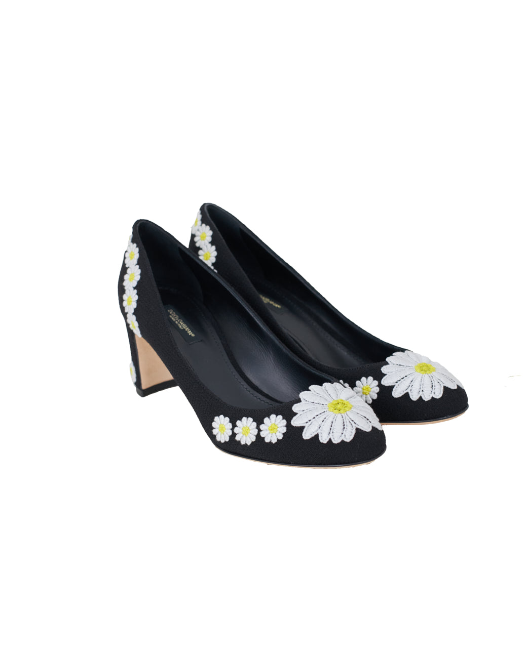 Dolce&amp;Gabbana Escarpins à fleurs brodées - pointure 38,5