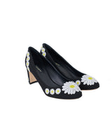 Dolce&Gabbana Floral Embroidered Heels - size 38.5