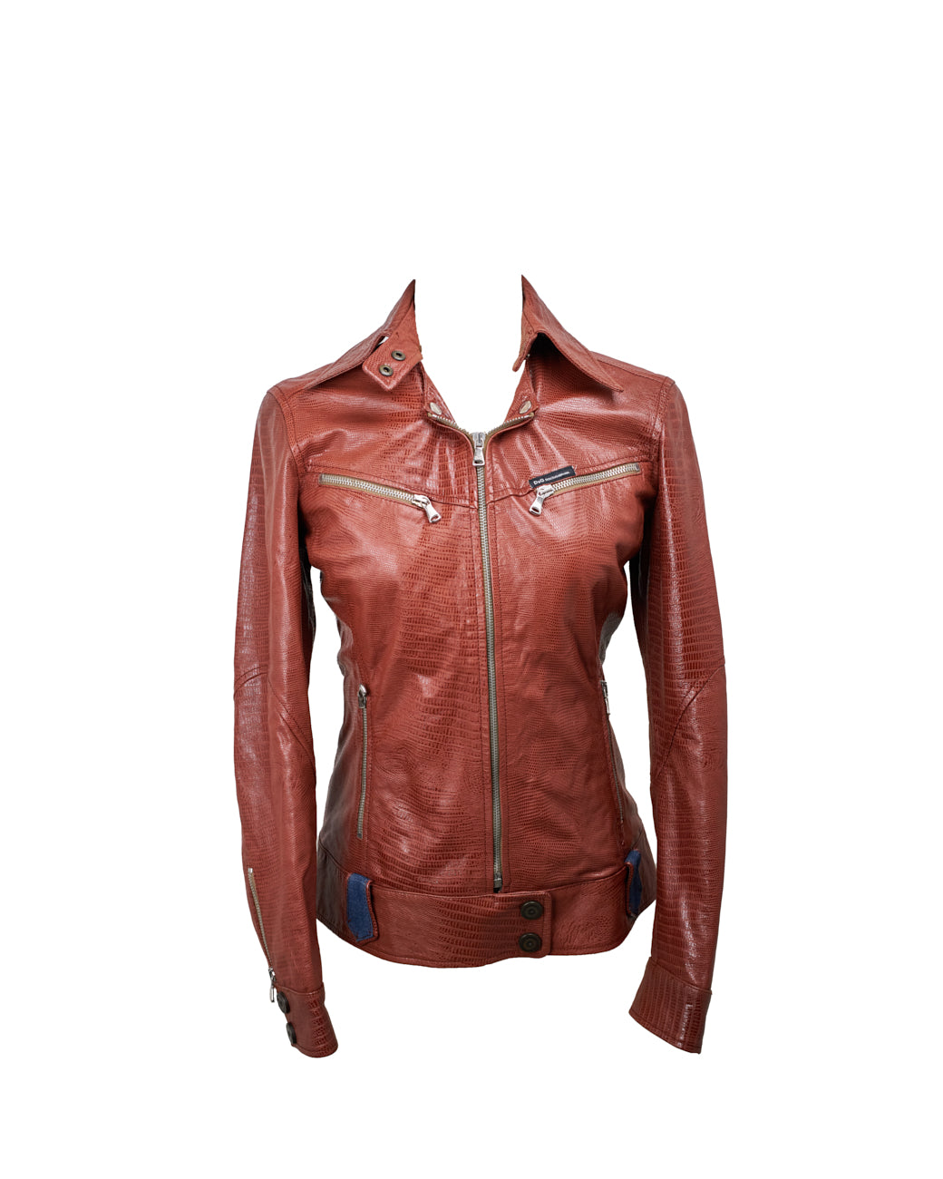Dolce & Gabbana Textured Leather Jacket