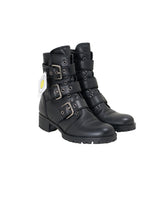 Prada Leather Buckled Boots - Size 36