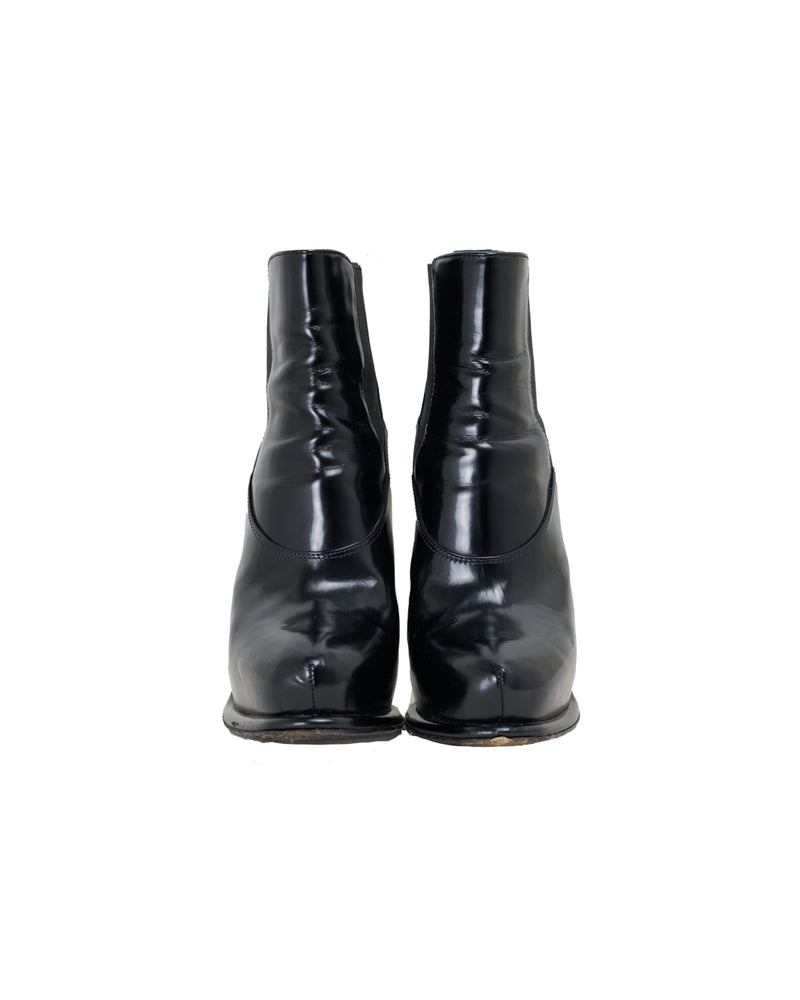 Prada Leather Chelsea Boots - Size 36