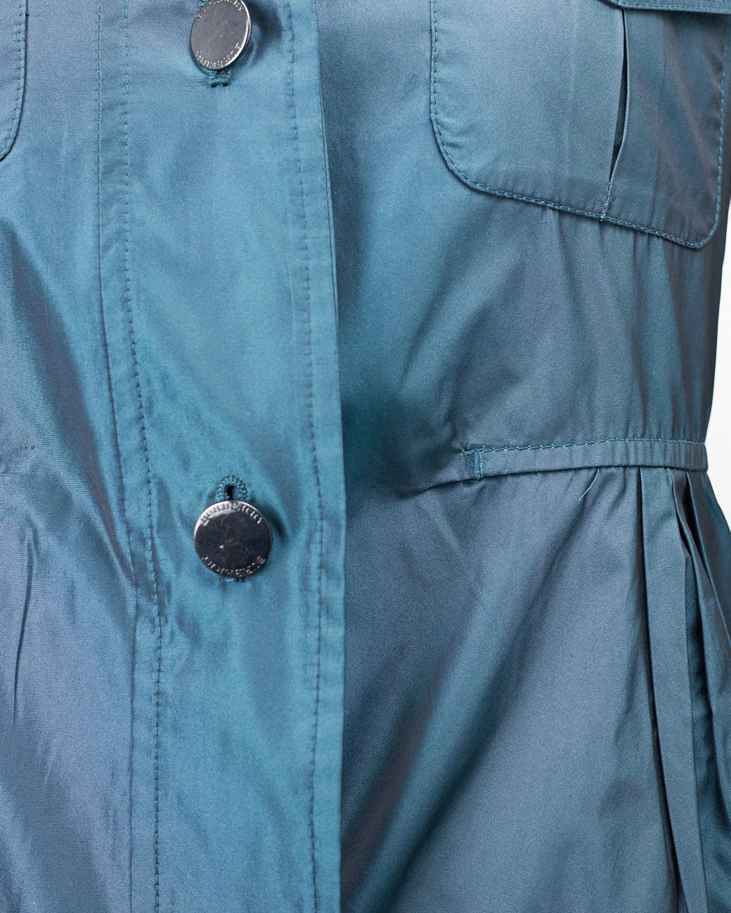 Burberry Blue Shiny Jacket