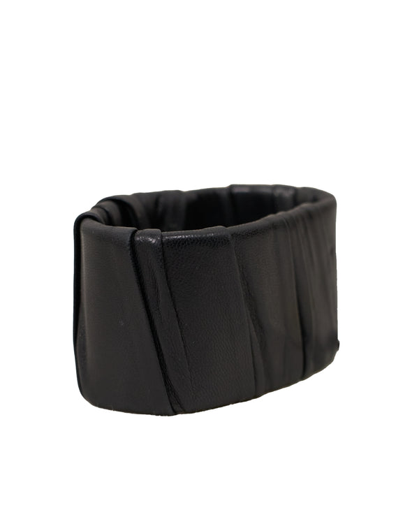 Prada Black Leather Bracelet