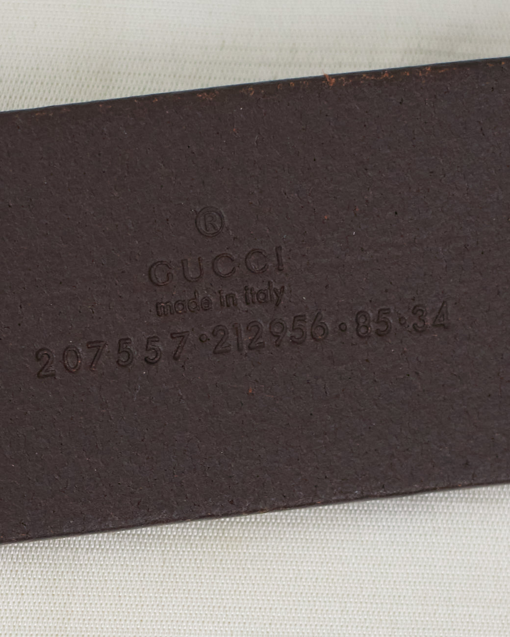 Ceinture coeur en cuir marron Gucci - taille 36