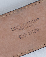 Dolce&Gabbana Black Signature Belt - size 36