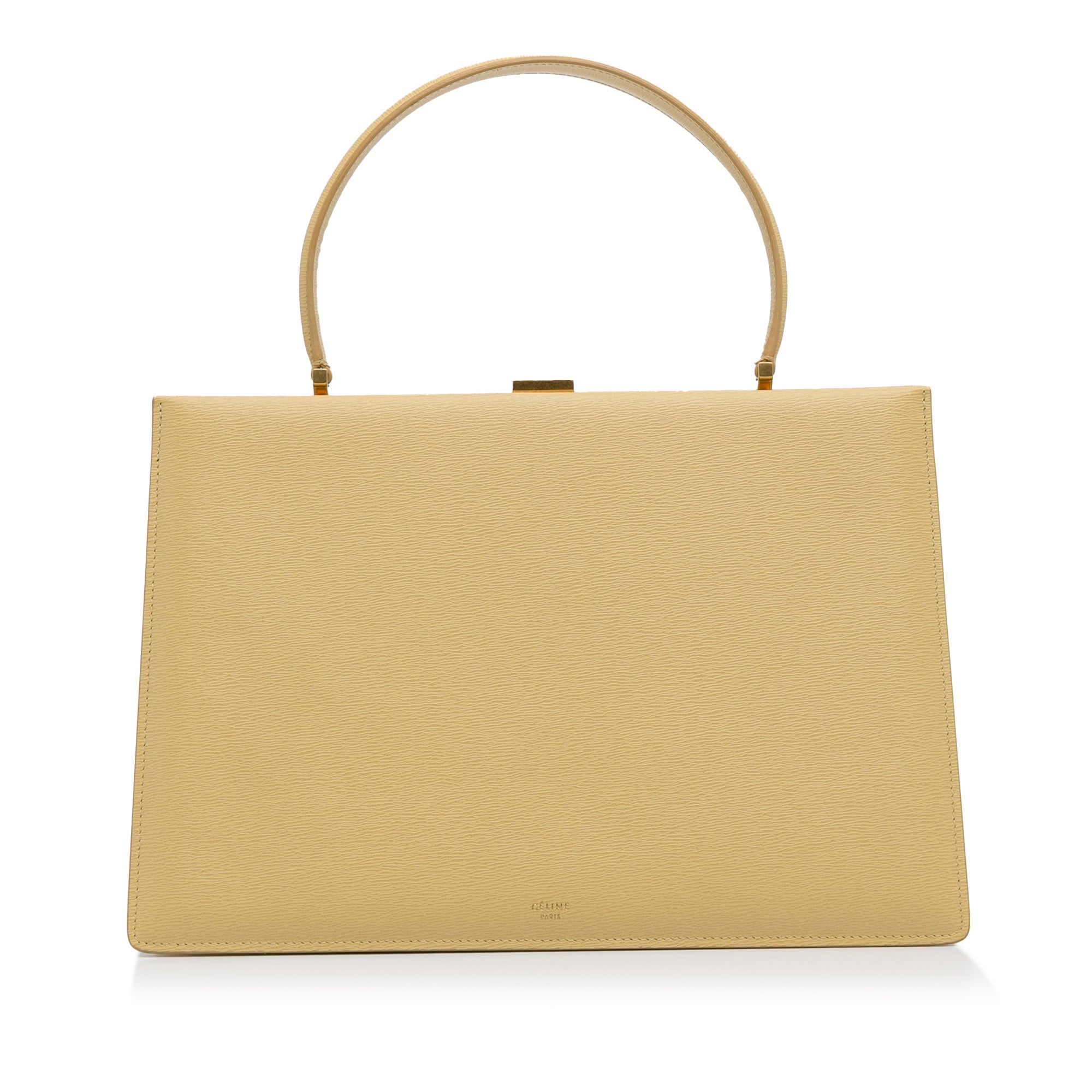 Medium Clasp Handbag Yellow - Yeahllow