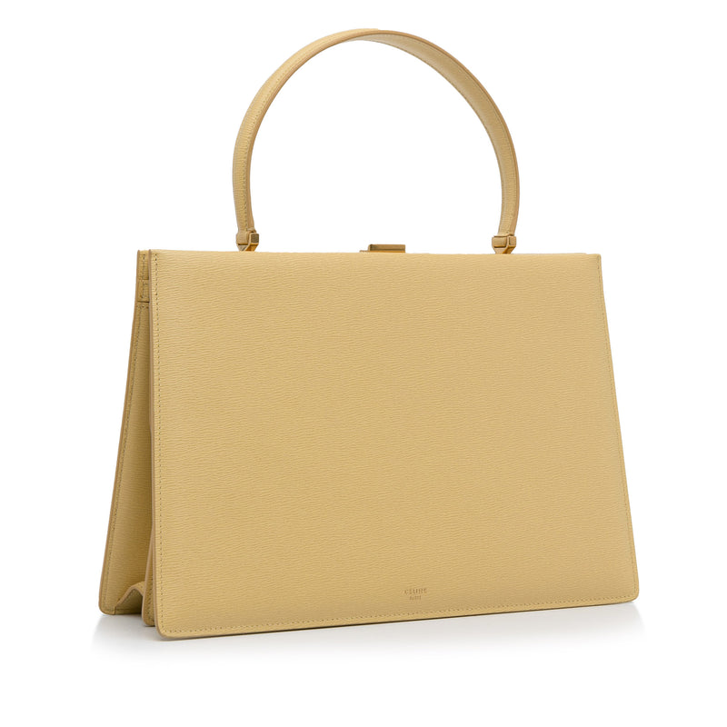 Medium Clasp Handbag Yellow - Yeahllow