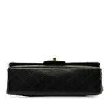 Small Classic Lambskin Double Flap Black - Yeahllow