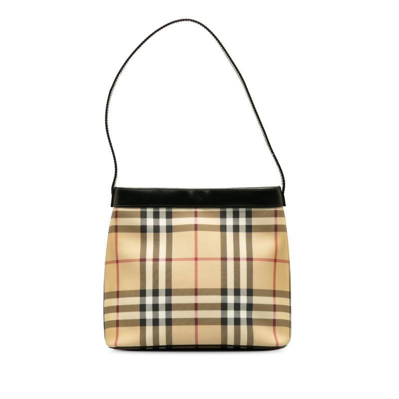 House Check Shoulder Bag Brown - Yeahllow