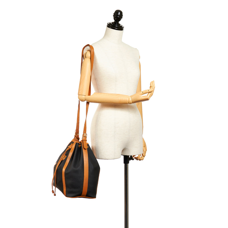 Yves Saint Laurent Vintage Black Suede Multicolor Tassel Bucket Bag  ref.830085 - Joli Closet